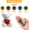 20Pcs 15mm Colored Safety Eyes for Amigurumis – Resin Craft Eyes with Washers for Crochet Dolls, Bears, and Stuffed Animals